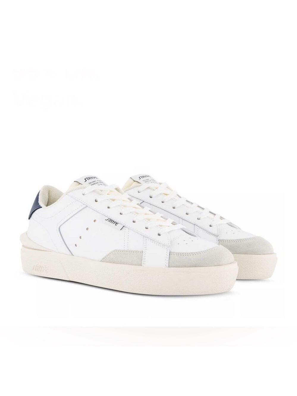 Strype Men’s Casual White Sneakers - NEW